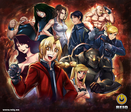  Full Metal Alchemist character collage