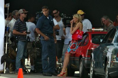  Katie Cassidy on the “Melrose Place” set - August 10, 2009