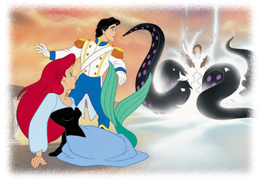  Walt Disney Book larawan - Princess Ariel, Prince Eric, Ursula & Vanessa