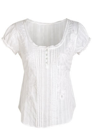  Lucille Embroidered camisa
