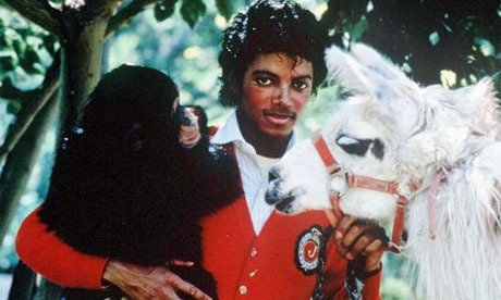  MJ Thriller era with his pets