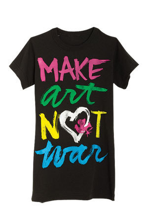  Make Art Not War Tee