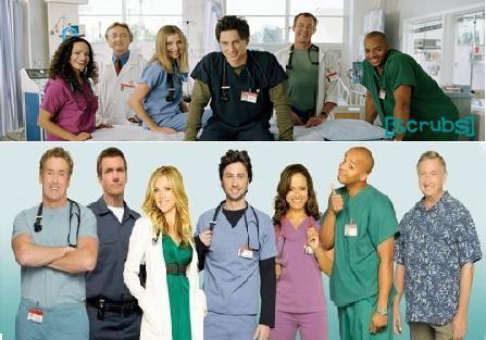  Scrubs Cast Season 1 & 8