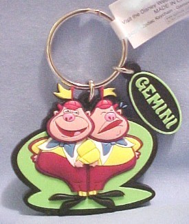  Tweedle Dee and Tweedle Dum on Disney's Gemini Keychain