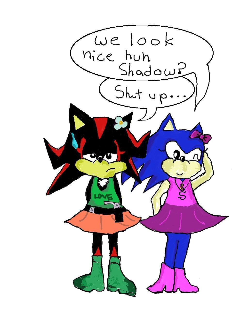 sonic and shadow in....