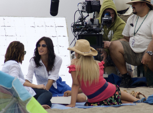  Christa Filming Cougar Town 21/8