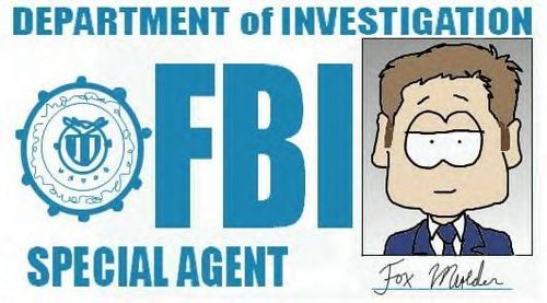  FBI Agent fox, mbweha Mulder