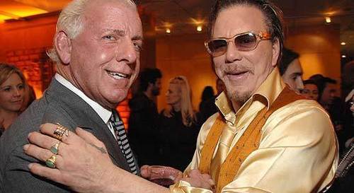  Ric Flair with Mickey Rourke
