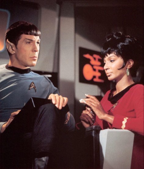 Uhura and Spock