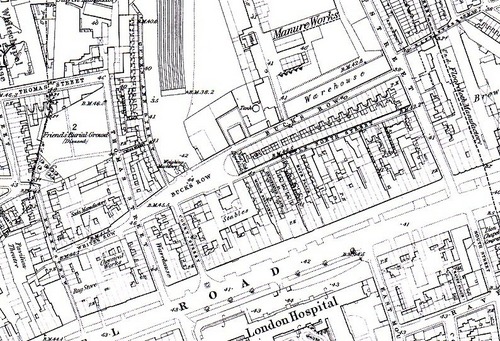  Buck's Row Map, 1873
