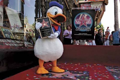  Donald con vịt, vịt Getting ngôi sao on Walk of Fame