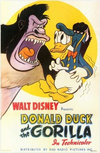  Donald হাঁস and the Gorilla Poster