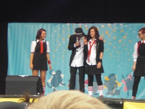 George and his sisters at Butlins