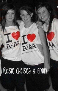 Rosie, Chelsea and Emily