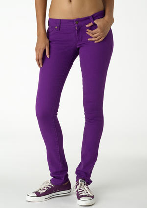  Taylor Low-Rise Super Skinny Jean - Purple batata, yam