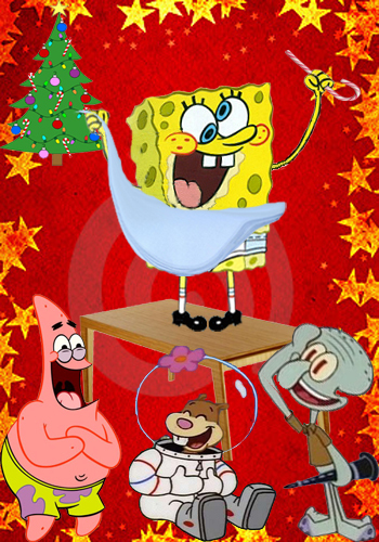  embarrassing Snapshot of SpongeBob at the 크리스마스 Party