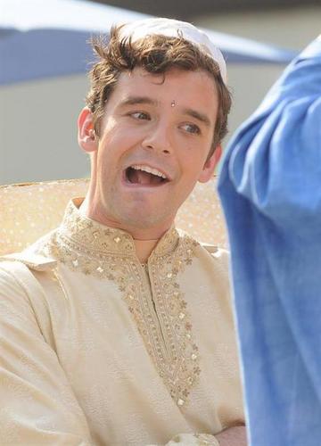  on set of ugly betty- 25 aug/09