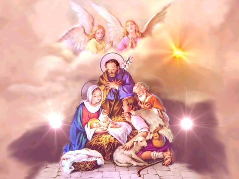 Baby Jesus And Angels