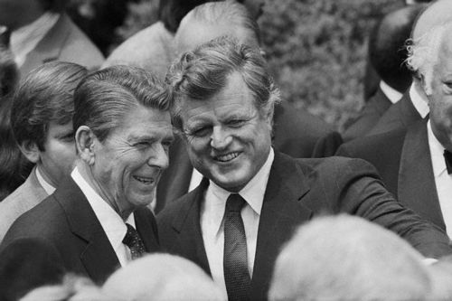  Edward Kennedy & Ronald Reagan