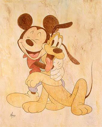  Mickey and Pluto