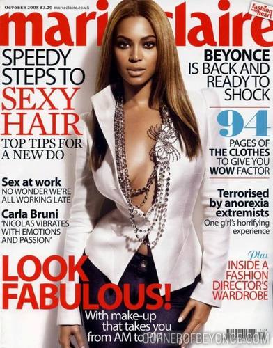 Beyonce as cover in Marie Claire