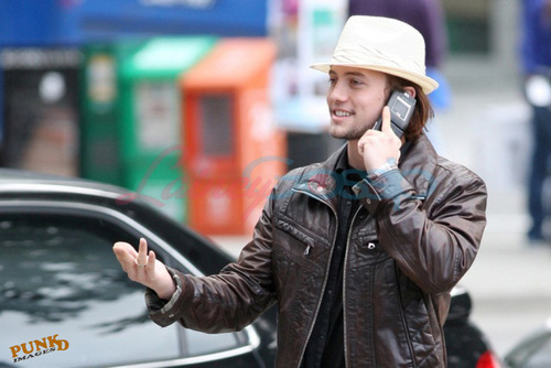  Jackson on the phone in Vancouver