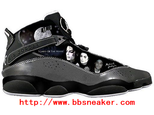 Michael Jackson Memorial black-and-white jordan sneakers
