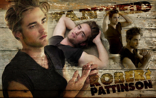  Pattinson "Wanted" karatasi la kupamba ukuta