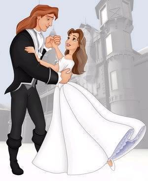  princess belle & prince adam