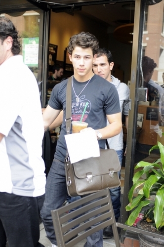  Nick getting Starbucks in Toronto -09/11