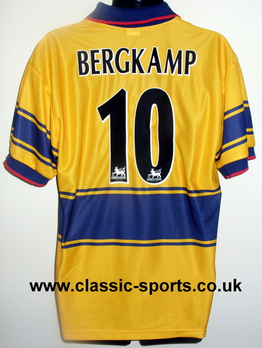  Bergkamp 10 Arsenal camicia