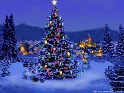  Natale Tree,Wallpaper