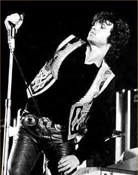 Jim Morrison performing