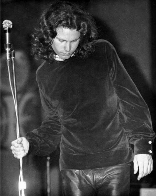 Jim Morrison performing