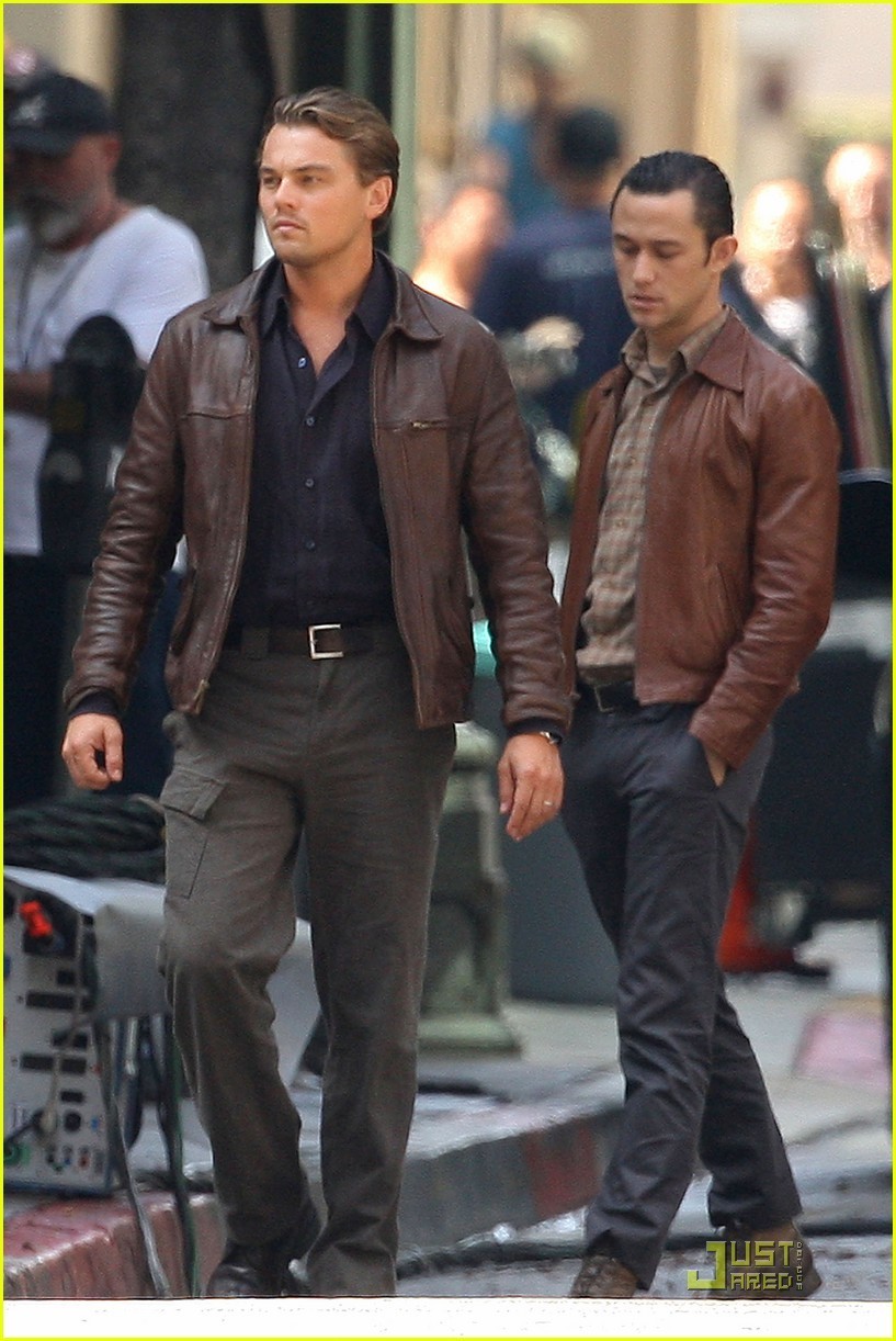 Leo on the set of 'Inception' (September 12)