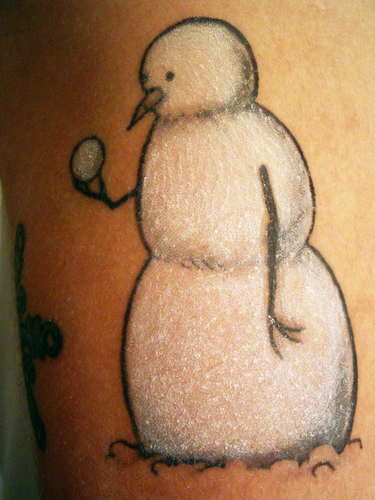 snowman tattoo