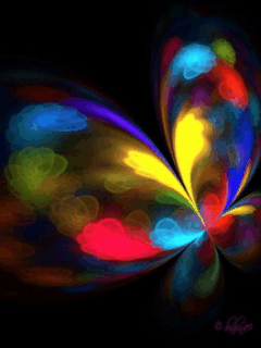 Rainbow Butterfly,Animated