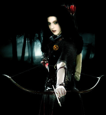 Katniss with Bow and Arrow