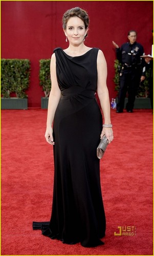  Tina Fey @ Emmys Red Red Carpet