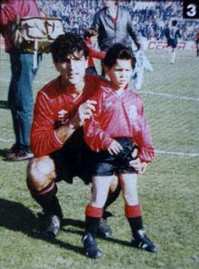  little rafa with uncle miguel Angel