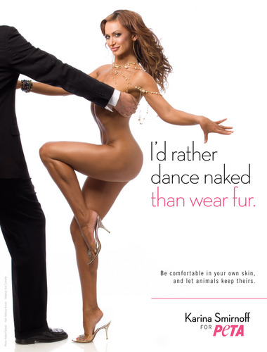 Karina's Sexy Anti-Fur PETA Ad