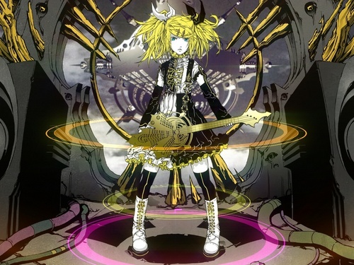  Rin Kagamine Vocaloid fondo de pantalla