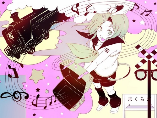  Rin Kagamine Vocaloid Hintergrund