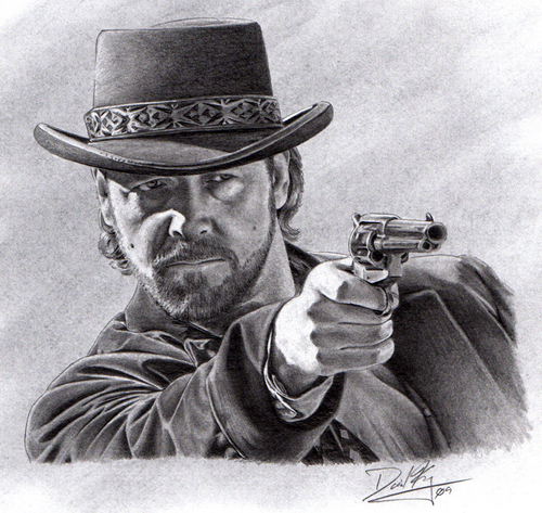Russell Crowe as Ben Wade in 3:10 to Yuma