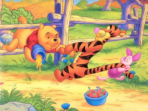  Winnie-the-Pooh karatasi la kupamba ukuta