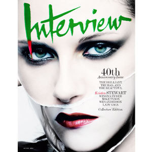  Kristen on the cover of Interview magazine