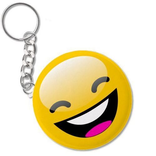  Laughing smiley keychain