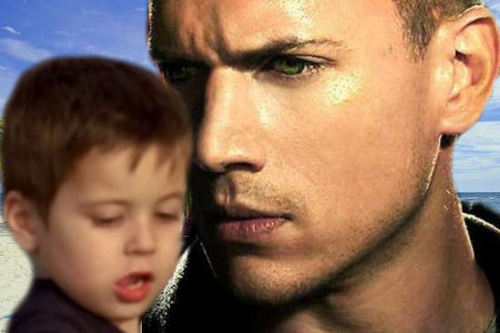  Michael Scofield with his son