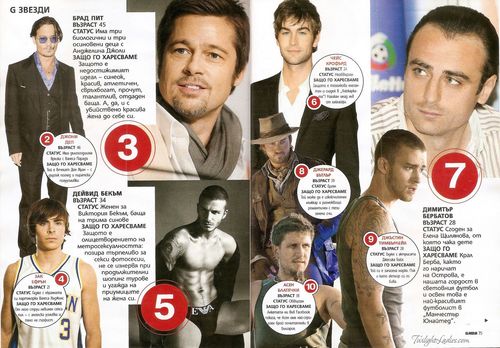  Rob - Sexiest Man according to the Bulgarian Glamour Mag