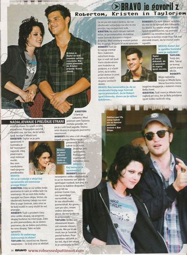  Robert Pattinson in Slovenian Magazines